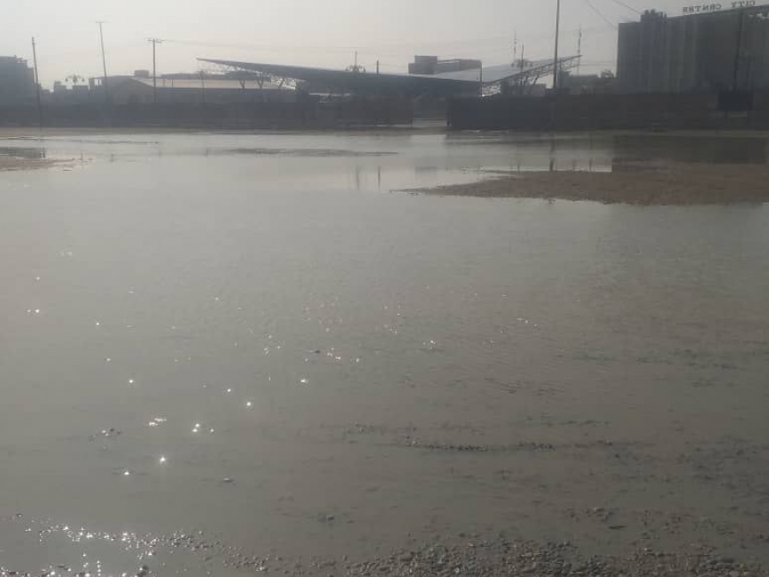 از سرگیری عملیات عمرانی پروژه ماه لند پس از بارندگی های سنگین ماهشهر + ویدئو