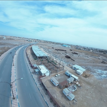 عکس هوایی از سقف فاز اول بازارچه