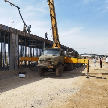 بتن ریزی سقف فاز دوم بازارچه