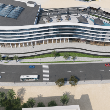 نمای هوایی از بخش تجاری