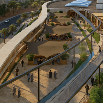 فود کورت و بام سبز بخش تجاری